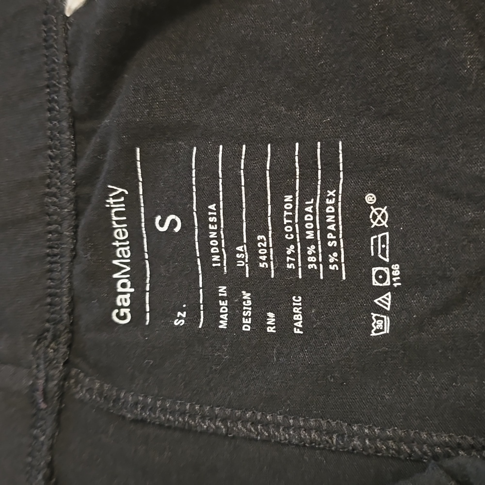 2 Gap Maternity Size Small Cotton Blend and Gfast Black Leggings - Picture 4 of 9